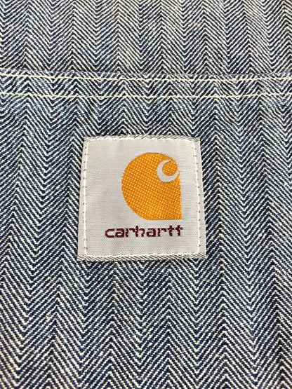 【中古品】【メンズ】 Carhartt カーハート 80'S-90'S HERRINGBONE COVERALLS 80年代-90年代 ヘリンボーン カバーオール ライトアウター 145-251120-na-06-tag サイズ：表記サイズなし 下記参照 カラー：ブルー系 万代Net店