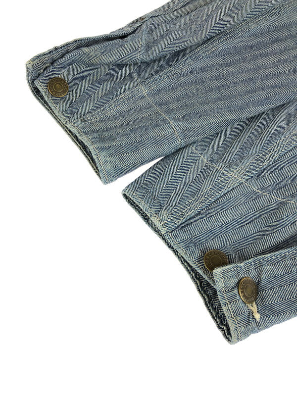 【中古品】【メンズ】 Carhartt カーハート 80'S-90'S HERRINGBONE COVERALLS 80年代-90年代 ヘリンボーン カバーオール ライトアウター 145-251120-na-06-tag サイズ：表記サイズなし 下記参照 カラー：ブルー系 万代Net店