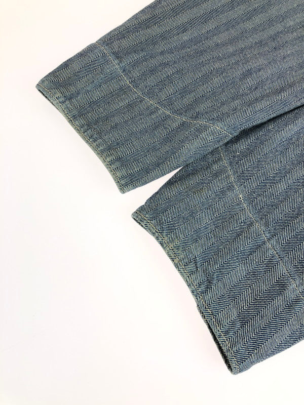 【中古品】【メンズ】 Carhartt カーハート 80'S-90'S HERRINGBONE COVERALLS 80年代-90年代 ヘリンボーン カバーオール ライトアウター 145-251120-na-06-tag サイズ：表記サイズなし 下記参照 カラー：ブルー系 万代Net店