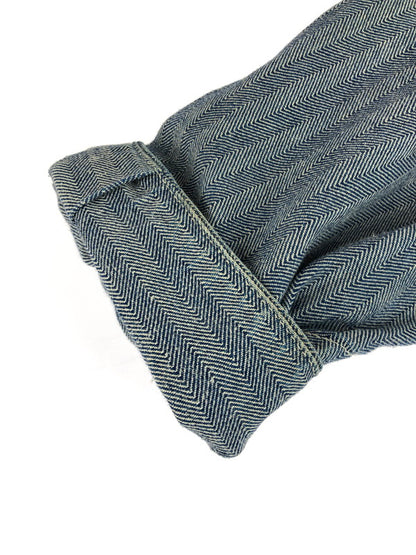 【中古品】【メンズ】 Carhartt カーハート 80'S-90'S HERRINGBONE COVERALLS 80年代-90年代 ヘリンボーン カバーオール ライトアウター 145-251120-na-06-tag サイズ：表記サイズなし 下記参照 カラー：ブルー系 万代Net店