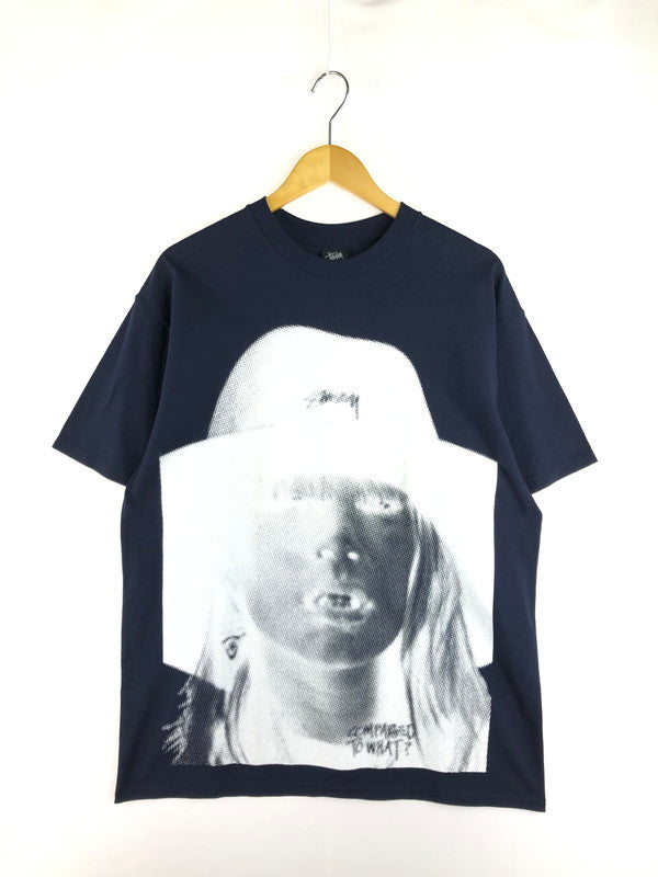 【中古品】【メンズ】 00'S COMPARED TO WHAT? LAURA PRINT TEE 00年代 ローラ プリント Tシャツ 半袖Tシャツ 142-251120-na-03-tag サイズ：L カラー：ネイビー 万代Net店