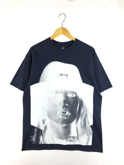 【中古品】【メンズ】 00'S COMPARED TO WHAT? LAURA PRINT TEE 00年代 ローラ プリント Tシャツ 半袖Tシャツ 142-251120-na-03-tag サイズ：L カラー：ネイビー 万代Net店