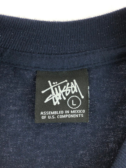 【中古品】【メンズ】 00'S COMPARED TO WHAT? LAURA PRINT TEE 00年代 ローラ プリント Tシャツ 半袖Tシャツ 142-251120-na-03-tag サイズ：L カラー：ネイビー 万代Net店