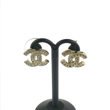 【現状渡し品】【レディース】 CHANEL シャネル CC RHINESTONE PIERCE A88429 ココマーク ラインストーン ピアス アクセサリー 182-251124-na-05-tag カラー：ゴールド 万代Net店