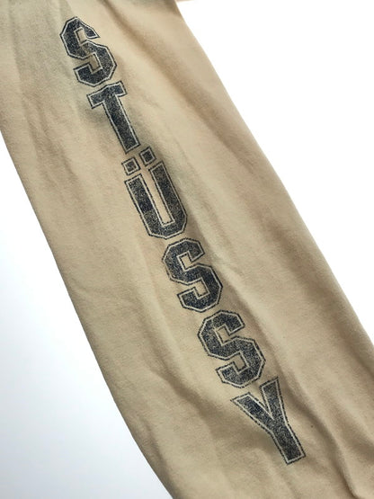 【中古品】【メンズ】 90'S LOGO L/S T-SHIRT 90年代 ロゴ Tシャツ USA製 紺タグ 長袖Tシャツ 142-251120-na-12-tag サイズ：S カラー：アイボリー系 万代Net店