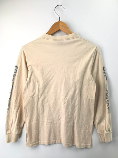 【中古品】【メンズ】 90'S LOGO L/S T-SHIRT 90年代 ロゴ Tシャツ USA製 紺タグ 長袖Tシャツ 142-251120-na-12-tag サイズ：S カラー：アイボリー系 万代Net店