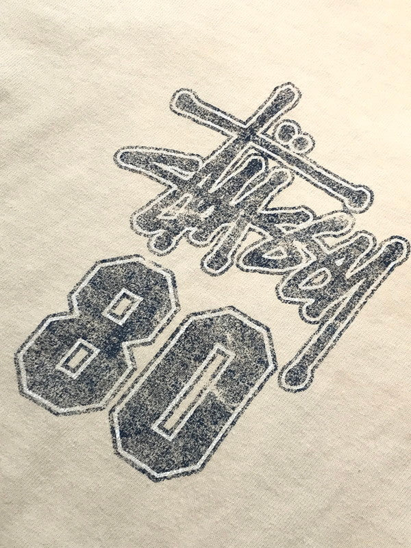 【中古品】【メンズ】 90'S LOGO L/S T-SHIRT 90年代 ロゴ Tシャツ USA製 紺タグ 長袖Tシャツ 142-251120-na-12-tag サイズ：S カラー：アイボリー系 万代Net店