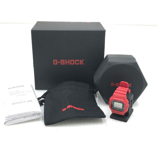 【中古品】【メンズ】 G-SHOCK ジーショック NANO ナノ DWN-5600-4JR 5600SERIES デジタル クォーツ 指輪時計 196-251129-na-05-tag カラー：レッド 万代Net店