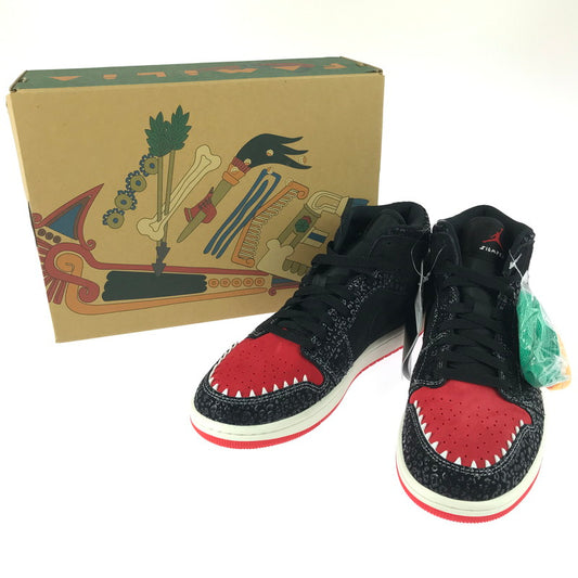 【中古品】【メンズ】 NIKE ナイキ AIR JORDAN 1 MID SIEMPRE FAMILIA DN4904-001 エアジョーダン 1 ミッド シエンプレ ファミリア スニーカー 靴 160-251201-na-02-tag サイズ：26.5cm US 8.5 カラー：BALCK/CHILE RED-ROMA GREEN-UVAESITY GOLD 万代Net店