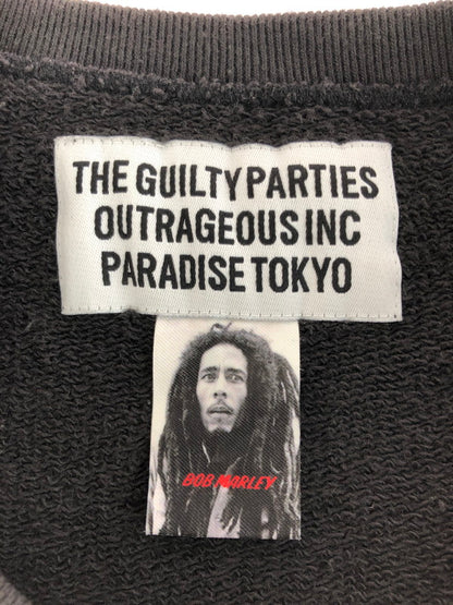 【中古品】【メンズ】 WACKO MARIA ワコマリア 18AW BOB MARLEY PHOTO PRINT CREW NECK SWEAT SHIRT ボブ・マリー フォトプリント クルーネック スウェットシャツ 142-251124-rt-06-tag サイズ：M カラー：ブラック 万代Net店