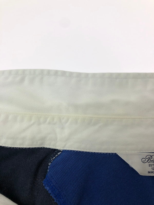 【中古品】【メンズ】 BROOKS BROTHERS ブルックスブラザーズ 90's FRONT LOGO RUGBY SHIRT フロントロゴラガーシャツ トップス 146-260505-rt-17-tag サイズ：XL カラー：ネイビー 万代Net店
