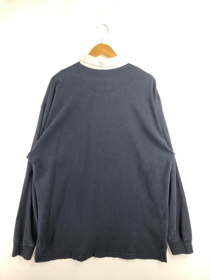 【中古品】【メンズ】 BROOKS BROTHERS ブルックスブラザーズ 90's FRONT LOGO RUGBY SHIRT フロントロゴラガーシャツ トップス 146-260505-rt-17-tag サイズ：XL カラー：ネイビー 万代Net店