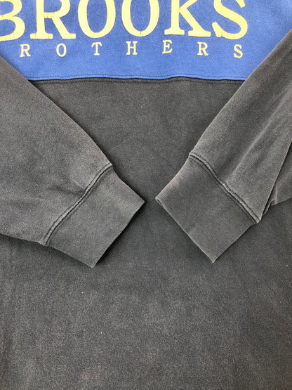 【中古品】【メンズ】 BROOKS BROTHERS ブルックスブラザーズ 90's FRONT LOGO RUGBY SHIRT フロントロゴラガーシャツ トップス 146-260505-rt-17-tag サイズ：XL カラー：ネイビー 万代Net店