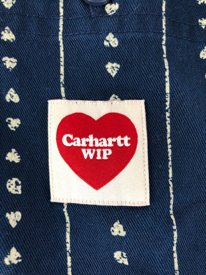 【中古美品】【メンズ】 Carhartt カーハート S/S DREWE SHIRT ショートスリーブ ドリュー シャツ 半袖シャツ トップス 142-251124-rt-03-tag サイズ：XL カラー：ネイビー 万代Net店
