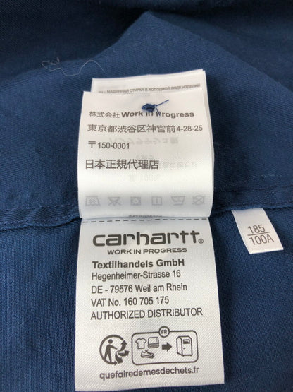 【中古美品】【メンズ】 Carhartt カーハート S/S DREWE SHIRT ショートスリーブ ドリュー シャツ 半袖シャツ トップス 142-251124-rt-03-tag サイズ：XL カラー：ネイビー 万代Net店