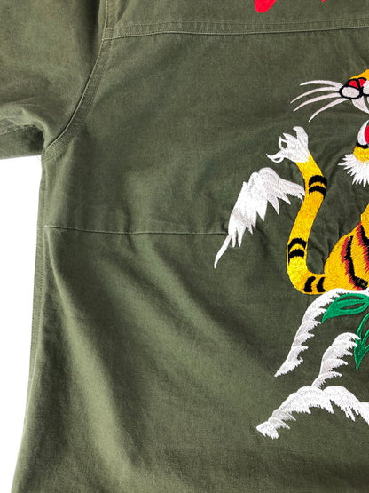 【中古品】【メンズ】 READYMADE レディメイド 21AW READYMADE SKA SHIRT RE-CO-KH-00-00-180 レディメイド スカシャツ 長袖シャツ トップス 142-251124-rt-04-tag サイズ：1 カラー：カーキ 万代Net店