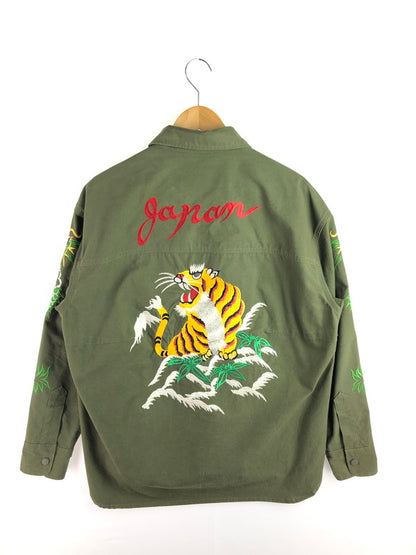 【中古品】【メンズ】 READYMADE レディメイド 21AW READYMADE SKA SHIRT RE-CO-KH-00-00-180 レディメイド スカシャツ 長袖シャツ トップス 142-251124-rt-04-tag サイズ：1 カラー：カーキ 万代Net店