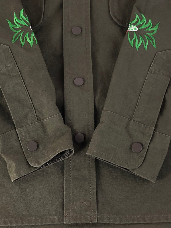 【中古品】【メンズ】 READYMADE レディメイド 21AW READYMADE SKA SHIRT RE-CO-KH-00-00-180 レディメイド スカシャツ 長袖シャツ トップス 142-251124-rt-04-tag サイズ：1 カラー：カーキ 万代Net店