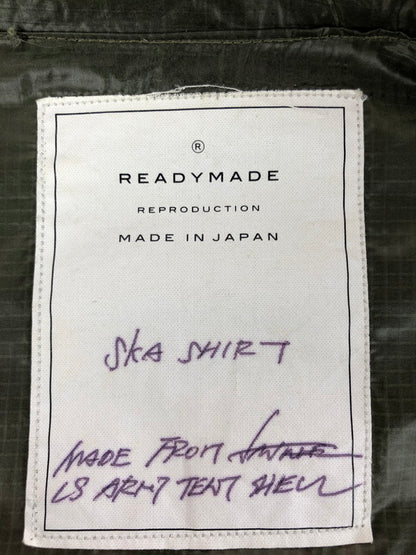 【中古品】【メンズ】 READYMADE レディメイド 21AW READYMADE SKA SHIRT RE-CO-KH-00-00-180 レディメイド スカシャツ 長袖シャツ トップス 142-251124-rt-04-tag サイズ：1 カラー：カーキ 万代Net店