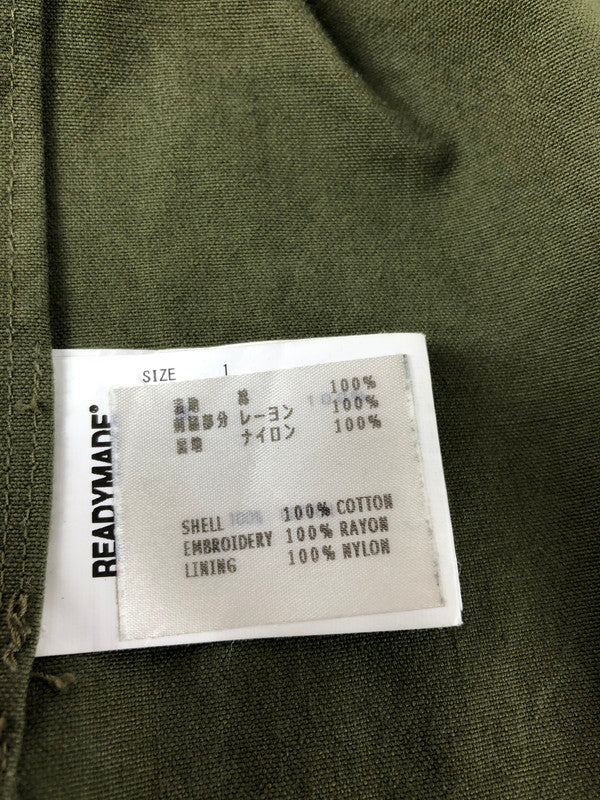 【中古品】【メンズ】 READYMADE レディメイド 21AW READYMADE SKA SHIRT RE-CO-KH-00-00-180 レディメイド スカシャツ 長袖シャツ トップス 142-251124-rt-04-tag サイズ：1 カラー：カーキ 万代Net店