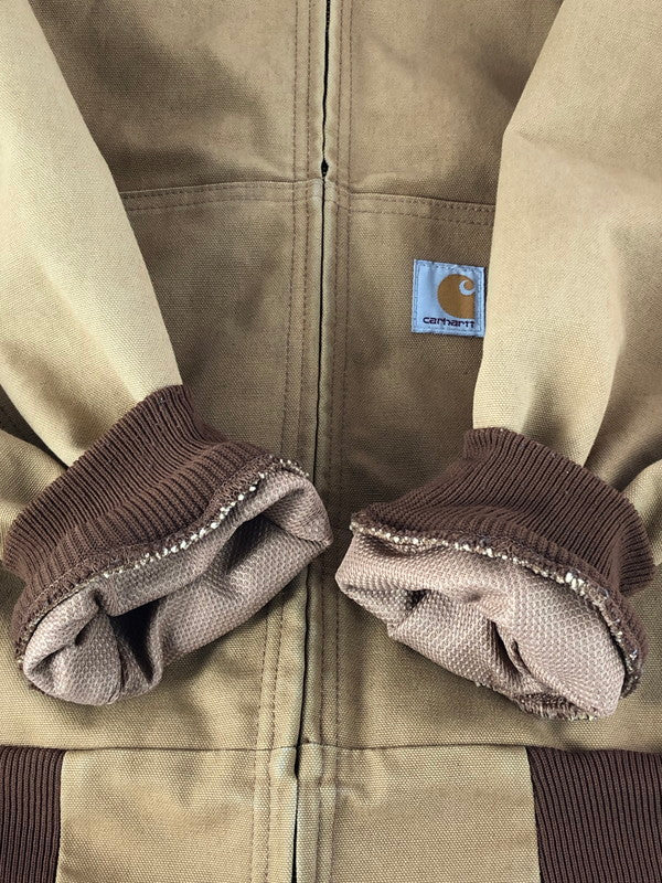 【中古品】【メンズ】 Carhartt カーハート THERMAL LINED ACTIVE JACKET J131-BRN サーマルライニングアクティブジャケット アウター USA製 146-251124-rt-08-tag サイズ：S カラー：ブラウン 万代Net店