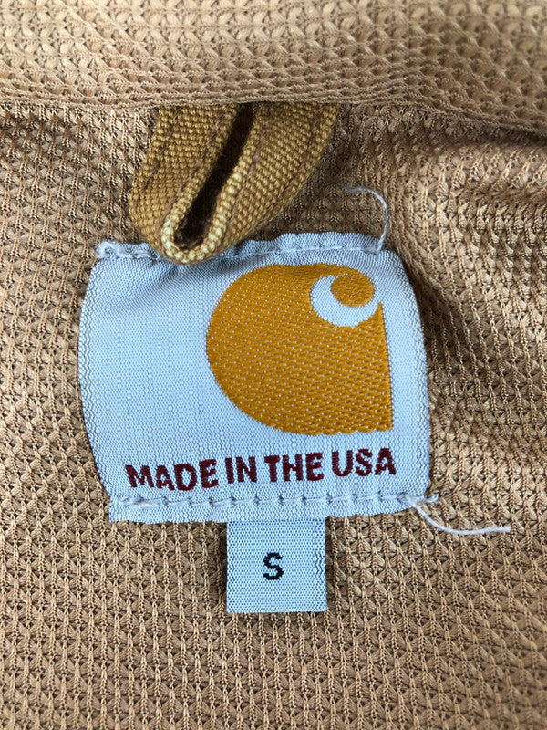 【中古品】【メンズ】 Carhartt カーハート THERMAL LINED ACTIVE JACKET J131-BRN サーマルライニングアクティブジャケット アウター USA製 146-251124-rt-08-tag サイズ：S カラー：ブラウン 万代Net店