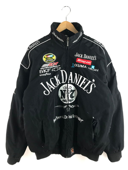 【現状渡し品】【メンズ】 JH DESIGN ジェイエイチ デザイン JACK DANIEL'S NASCAR RACING JACKET ジャックダニエル レーシング ジャケット アウター 145-251122-rt-10-tag サイズ：XL カラー：ブラック 万代Net店