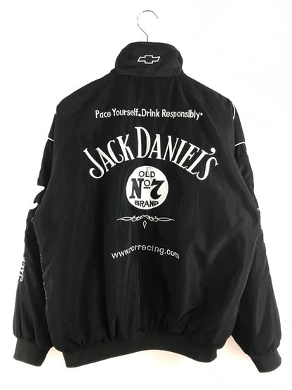 【現状渡し品】【メンズ】 JH DESIGN ジェイエイチ デザイン JACK DANIEL'S NASCAR RACING JACKET ジャックダニエル レーシング ジャケット アウター 145-251122-rt-10-tag サイズ：XL カラー：ブラック 万代Net店