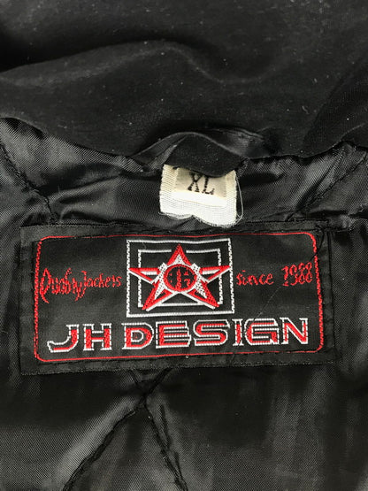 【現状渡し品】【メンズ】 JH DESIGN ジェイエイチ デザイン JACK DANIEL'S NASCAR RACING JACKET ジャックダニエル レーシング ジャケット アウター 145-251122-rt-10-tag サイズ：XL カラー：ブラック 万代Net店