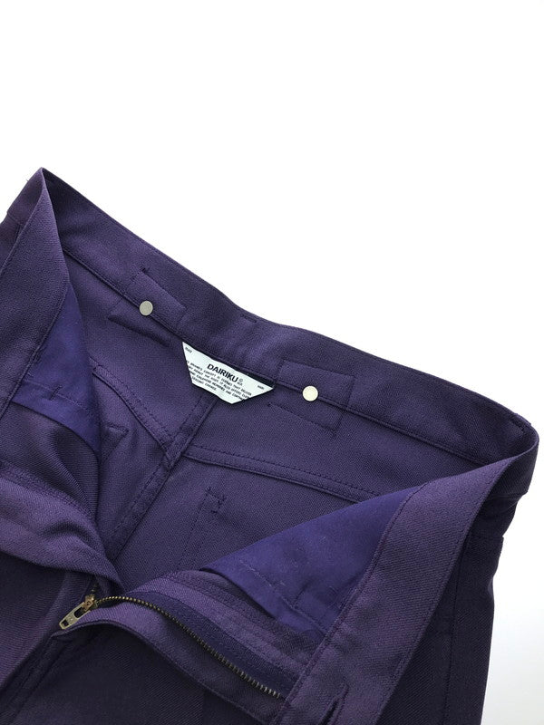 【中古品】【メンズ】 DAIRIKU ダイリク 22AW P-5 FLARE PRESSED PANTS フレア プレス パンツ ボトムス 151-251128-rt-05-tag サイズ：29 カラー：パープル 万代Net店
