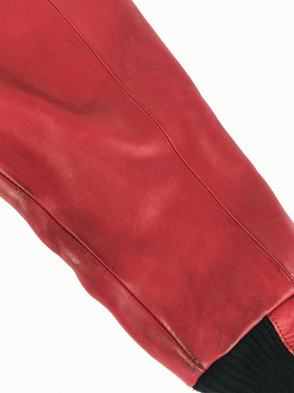 【現状渡し品】【メンズ】 FORZA フォルツァ CYBERDYNE LEATHER RACING JACKET サイバーダイン レザー レーシング ジャケット 145-251122-rt-04-tag サイズ：L カラー：レッド 万代Net店