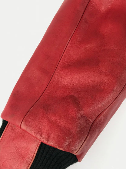 【現状渡し品】【メンズ】 FORZA フォルツァ CYBERDYNE LEATHER RACING JACKET サイバーダイン レザー レーシング ジャケット 145-251122-rt-04-tag サイズ：L カラー：レッド 万代Net店