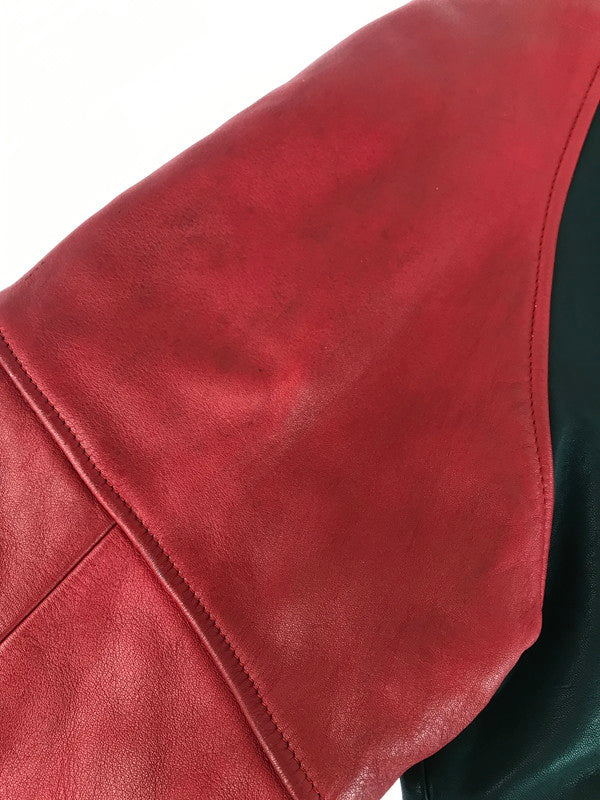 【現状渡し品】【メンズ】 FORZA フォルツァ CYBERDYNE LEATHER RACING JACKET サイバーダイン レザー レーシング ジャケット 145-251122-rt-04-tag サイズ：L カラー：レッド 万代Net店