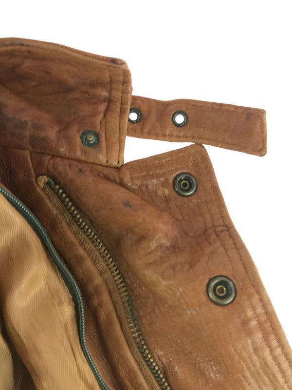 【現状渡し品】【メンズ】 MARCO PIERGUIDI マルコ・ピエールグイディ LEATHER JACKET 1891 レザージャケット アウター イタリア製 146-251122-rt-06-tag サイズ：52 カラー：ブラウン 万代Net店