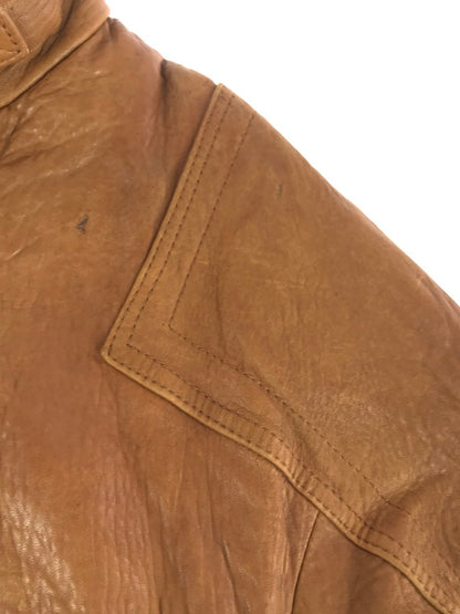 【現状渡し品】【メンズ】 MARCO PIERGUIDI マルコ・ピエールグイディ LEATHER JACKET 1891 レザージャケット アウター イタリア製 146-251122-rt-06-tag サイズ：52 カラー：ブラウン 万代Net店