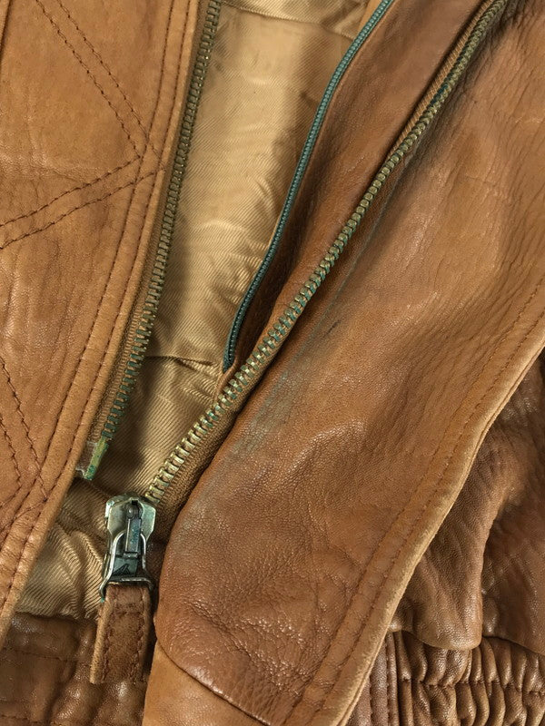 【現状渡し品】【メンズ】 MARCO PIERGUIDI マルコ・ピエールグイディ LEATHER JACKET 1891 レザージャケット アウター イタリア製 146-251122-rt-06-tag サイズ：52 カラー：ブラウン 万代Net店