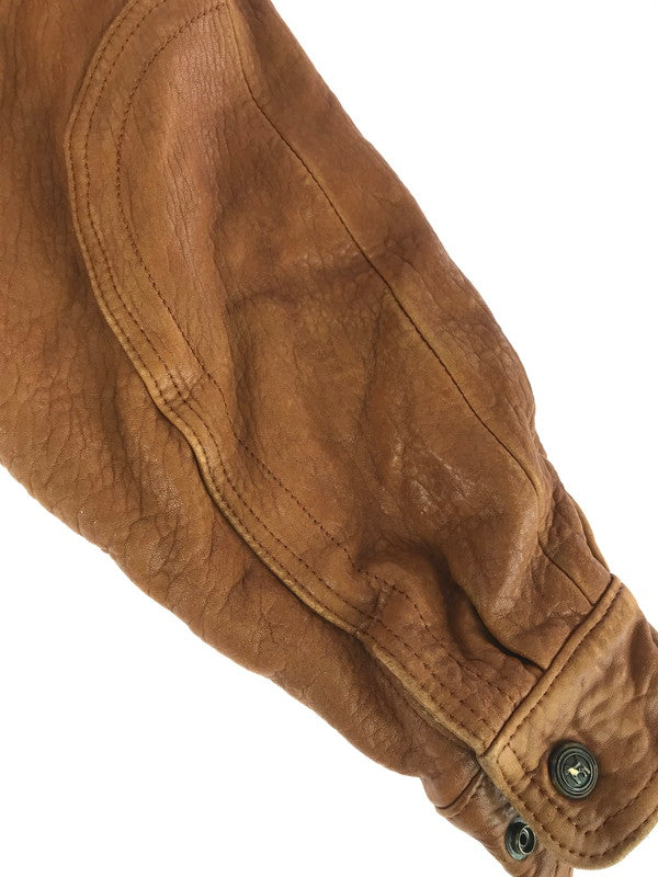 【現状渡し品】【メンズ】 MARCO PIERGUIDI マルコ・ピエールグイディ LEATHER JACKET 1891 レザージャケット アウター イタリア製 146-251122-rt-06-tag サイズ：52 カラー：ブラウン 万代Net店
