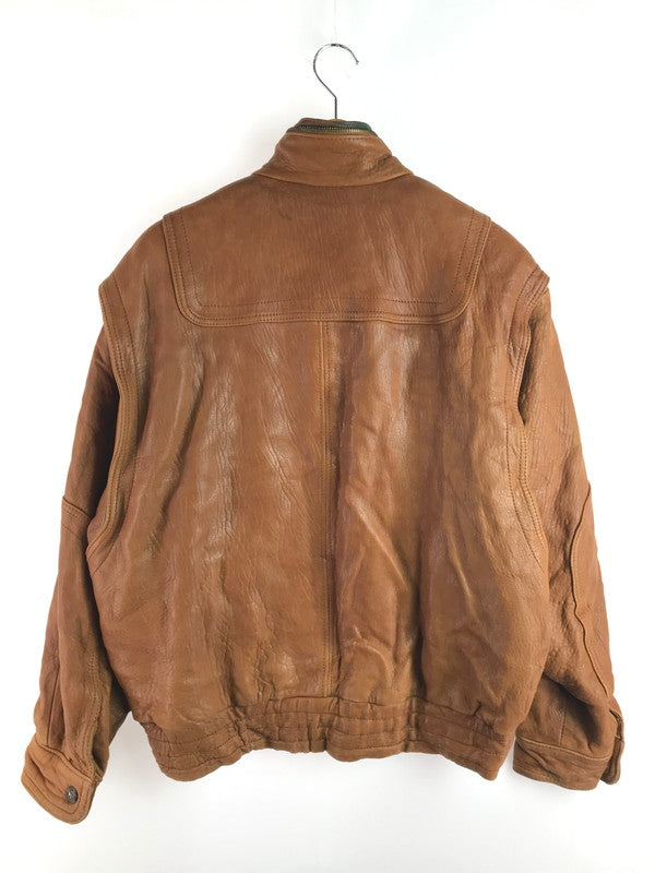 【現状渡し品】【メンズ】 MARCO PIERGUIDI マルコ・ピエールグイディ LEATHER JACKET 1891 レザージャケット アウター イタリア製 146-251122-rt-06-tag サイズ：52 カラー：ブラウン 万代Net店
