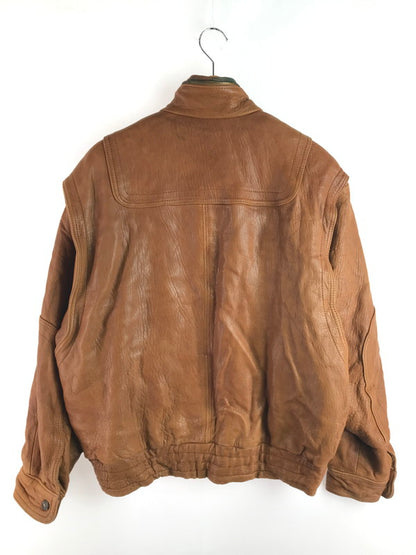 【現状渡し品】【メンズ】 MARCO PIERGUIDI マルコ・ピエールグイディ LEATHER JACKET 1891 レザージャケット アウター イタリア製 146-251122-rt-06-tag サイズ：52 カラー：ブラウン 万代Net店