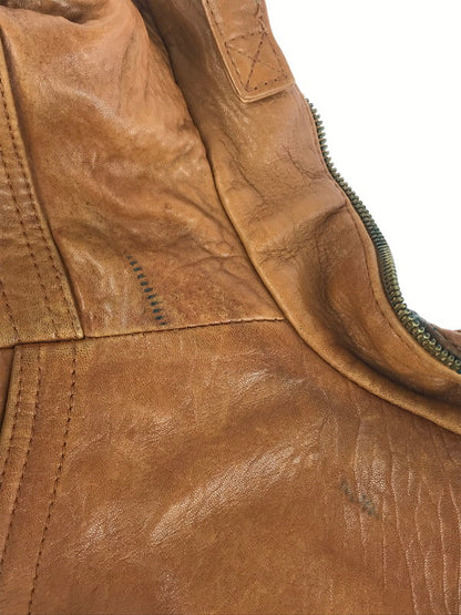 【現状渡し品】【メンズ】 MARCO PIERGUIDI マルコ・ピエールグイディ LEATHER JACKET 1891 レザージャケット アウター イタリア製 146-251122-rt-06-tag サイズ：52 カラー：ブラウン 万代Net店