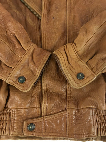 【現状渡し品】【メンズ】 MARCO PIERGUIDI マルコ・ピエールグイディ LEATHER JACKET 1891 レザージャケット アウター イタリア製 146-251122-rt-06-tag サイズ：52 カラー：ブラウン 万代Net店