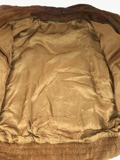 【現状渡し品】【メンズ】 MARCO PIERGUIDI マルコ・ピエールグイディ LEATHER JACKET 1891 レザージャケット アウター イタリア製 146-251122-rt-06-tag サイズ：52 カラー：ブラウン 万代Net店