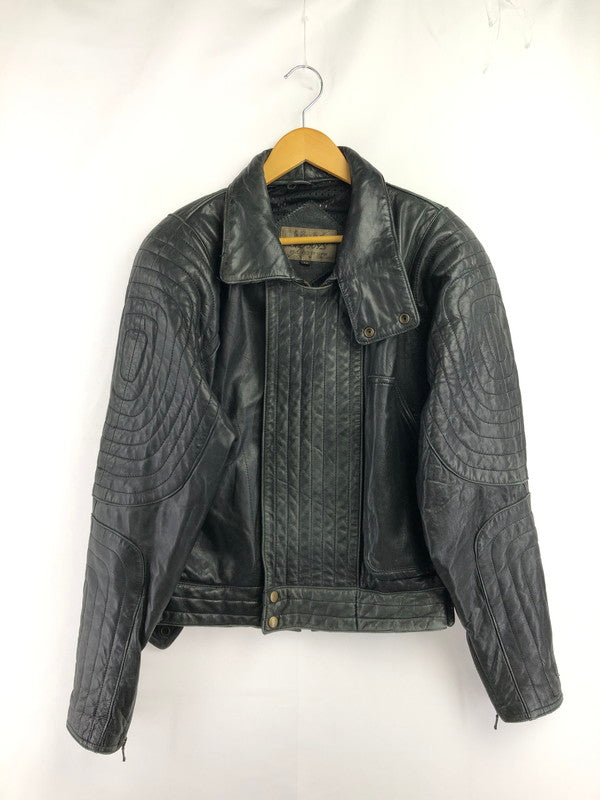 【中古品】【メンズ】 BAD BOYS バッド ボーイズ RIDING LEATHER JACKET ライディング レザー ジャケット 韓国製 アウター 145-260823-rt-21-tagh サイズ：LL カラー：ブラック 万代Net店