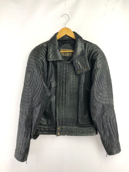 【中古品】【メンズ】 BAD BOYS バッド ボーイズ RIDING LEATHER JACKET ライディング レザー ジャケット 韓国製 アウター 145-260823-rt-21-tagh サイズ：LL カラー：ブラック 万代Net店