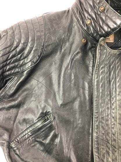 【中古品】【メンズ】 BAD BOYS バッド ボーイズ RIDING LEATHER JACKET ライディング レザー ジャケット 韓国製 アウター 145-260823-rt-21-tagh サイズ：LL カラー：ブラック 万代Net店