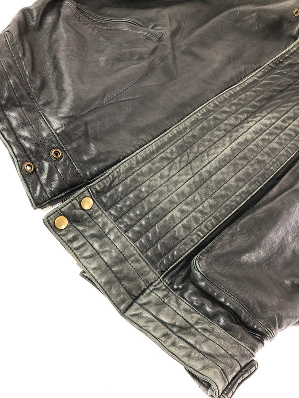 【中古品】【メンズ】 BAD BOYS バッド ボーイズ RIDING LEATHER JACKET ライディング レザー ジャケット 韓国製 アウター 145-260823-rt-21-tagh サイズ：LL カラー：ブラック 万代Net店