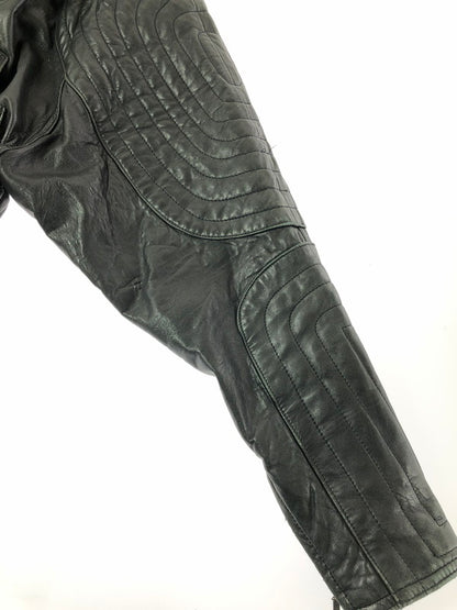 【中古品】【メンズ】 BAD BOYS バッド ボーイズ RIDING LEATHER JACKET ライディング レザー ジャケット 韓国製 アウター 145-260823-rt-21-tagh サイズ：LL カラー：ブラック 万代Net店