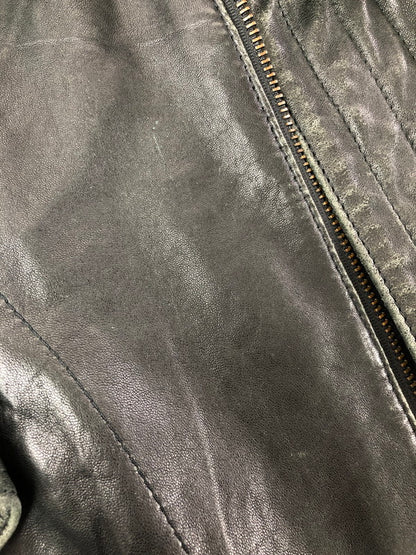 【中古品】【メンズ】 BAD BOYS バッド ボーイズ RIDING LEATHER JACKET ライディング レザー ジャケット 韓国製 アウター 145-260823-rt-21-tagh サイズ：LL カラー：ブラック 万代Net店