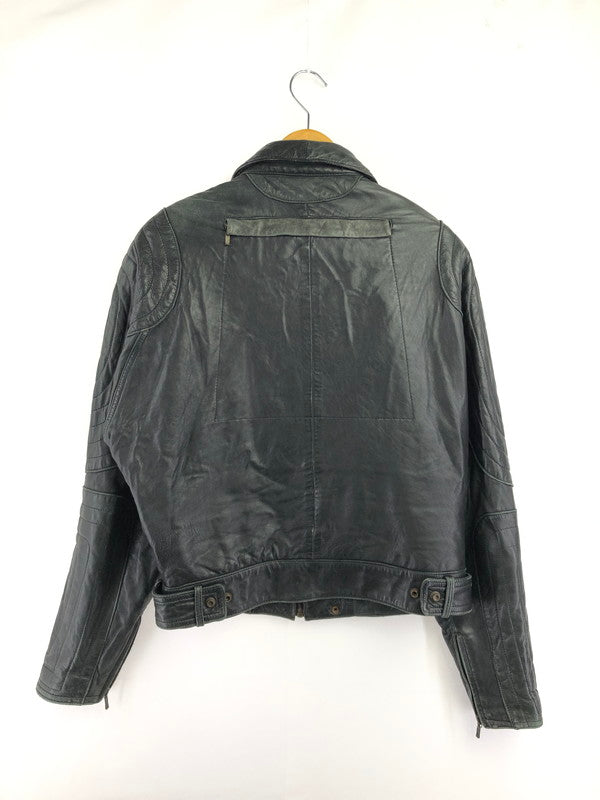 【中古品】【メンズ】 BAD BOYS バッド ボーイズ RIDING LEATHER JACKET ライディング レザー ジャケット 韓国製 アウター 145-260823-rt-21-tagh サイズ：LL カラー：ブラック 万代Net店