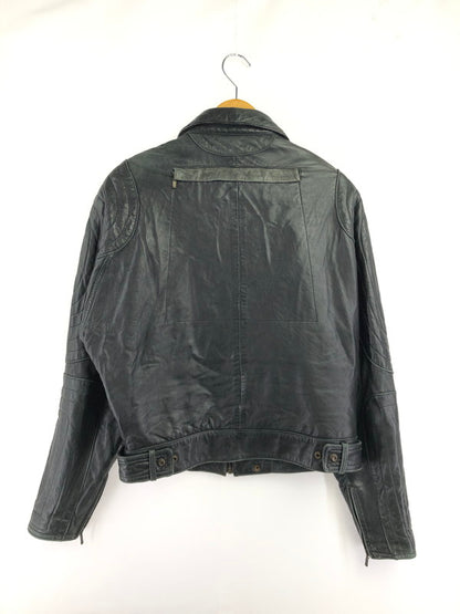 【中古品】【メンズ】 BAD BOYS バッド ボーイズ RIDING LEATHER JACKET ライディング レザー ジャケット 韓国製 アウター 145-260823-rt-21-tagh サイズ：LL カラー：ブラック 万代Net店